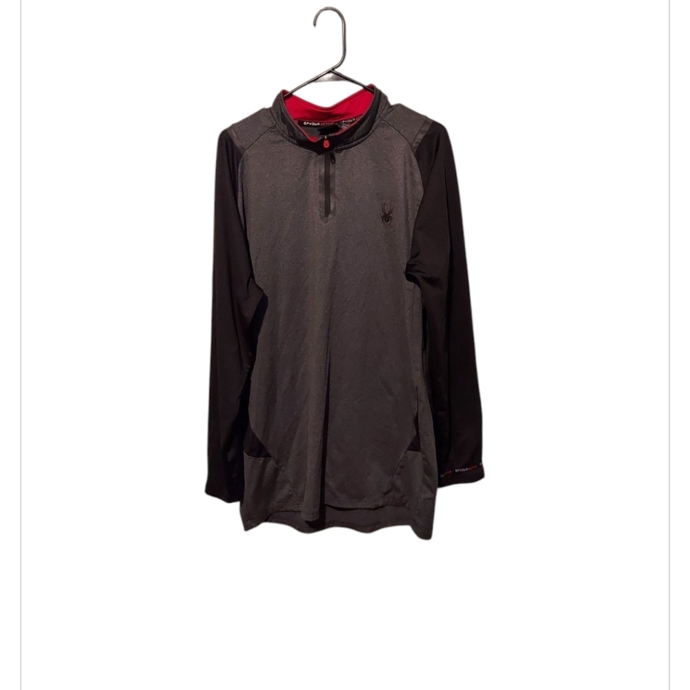 SPYDER ACTIVE Quarter Zip Mens Size Large Long Sleeve Outdoor Pullover Workout
